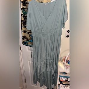 Light blue waterfall Dress size Xl